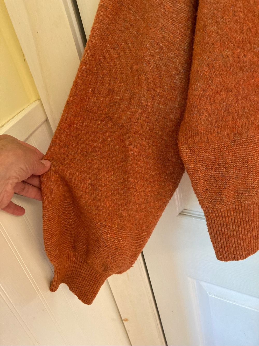 prAna Autumn Orange Crewneck Sweater - Picture 3 of 7